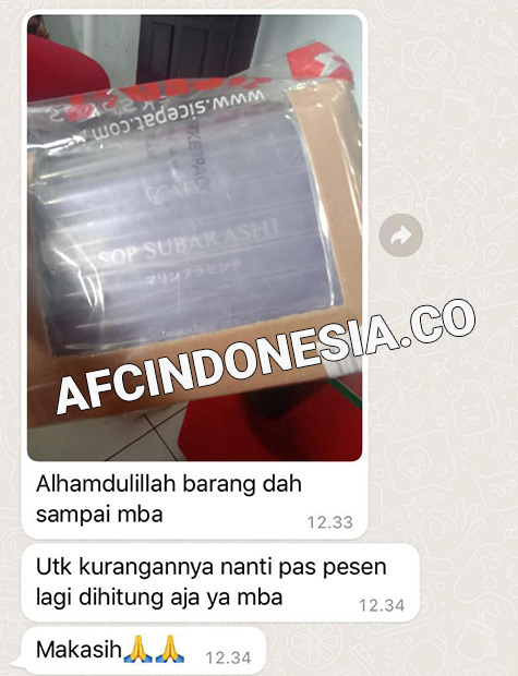 Foto Pengiriman Gratis ke Customer